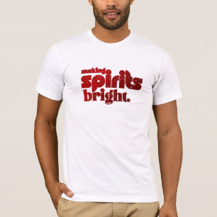 Making spirits bright - Christmas retro T-Shirt