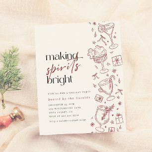 Making Spirits Bright Doodle Budget Christmas