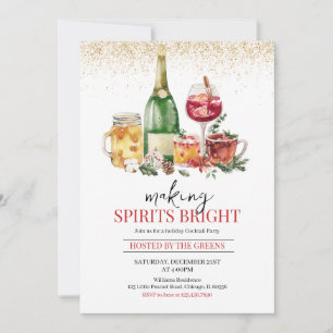 Making Spirits Bright Holiday Party Invitation