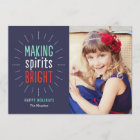 Making Spirits Bright Holiday Photo Card