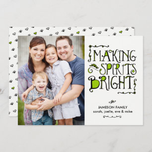 Making Spirits Bright in Lime Holiday Card
