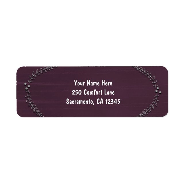 Making Spirits Bright Silver Leaves Holiday Card Label (Front)