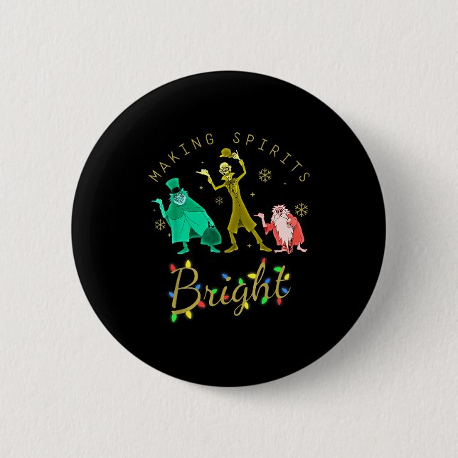 Making Srits Bright Christmas Retro Groovy Christm Button (Front)