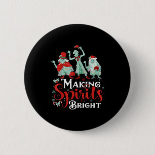Making Srits Bright Funny Retro Ghost Christmas Co Button
