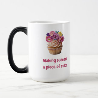 Making success a piece of cake color morph mug
