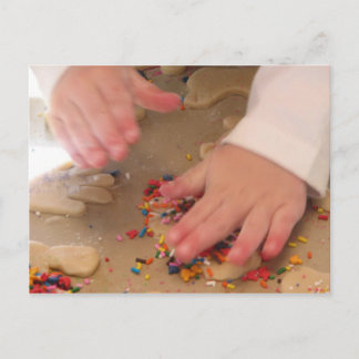 Making Sugar Cookies Postcard