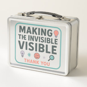 Making the Invisible VISIBLE Inclusion Metal Lunch Box