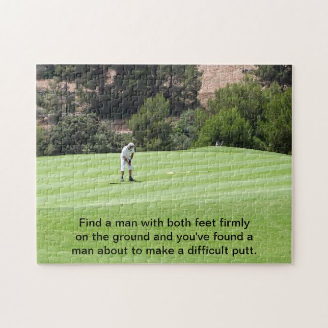 Making the Putt Jigsaw Puzzle (Horizontal)