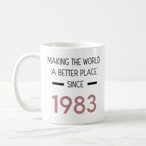 Making The World A Better Place Since 1983 Mug