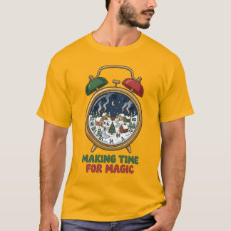 Making Time For Magic Shirt Christmas Clock Tee