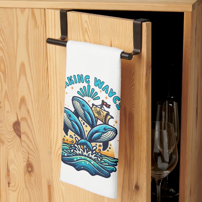 Making Waves Kitchen Towel (Thirds Fold)