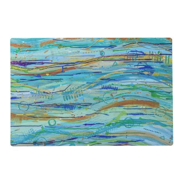 Making Waves Laminated Placemat (Front)