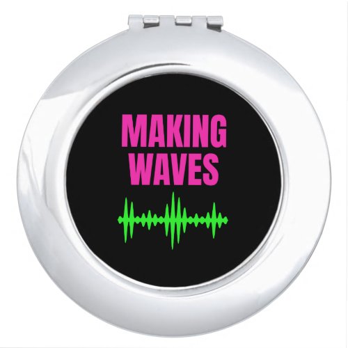 Making Waves _ Sound Waves _ Music Producer Compact Mirror