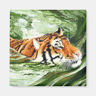 Making Waves - Swimming Tiger Magnet