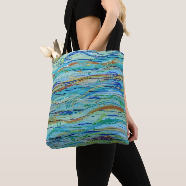 Making Waves Tote Bag (Close Up)