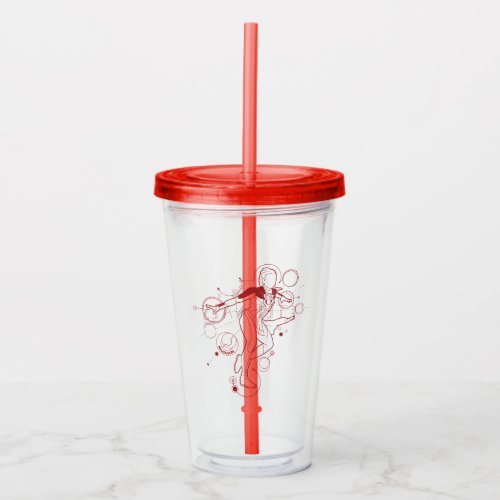 Makkari Astrometry Outline Acrylic Tumbler