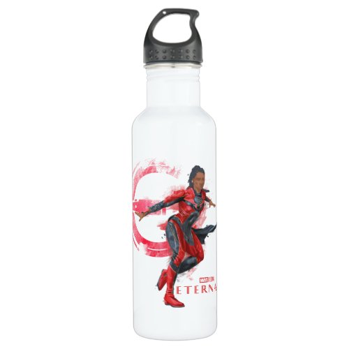 Makkari Brushed Illustration Stainless Steel Water Bottle