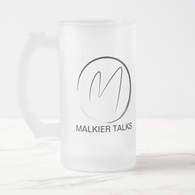 Maklier Talks 16oz Frosted Mug (Left)