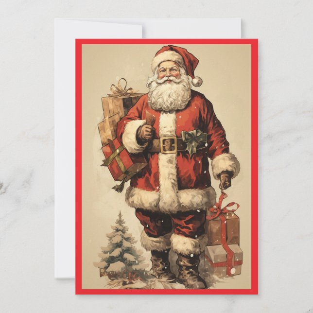 MAKOM1000- Vintage Santa Claus Postcard (Front)