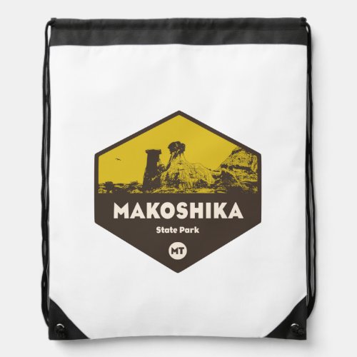 Makoshika State Park Montana Drawstring Bag