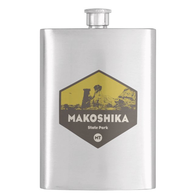 Makoshika State Park, Montana Flask (Front)