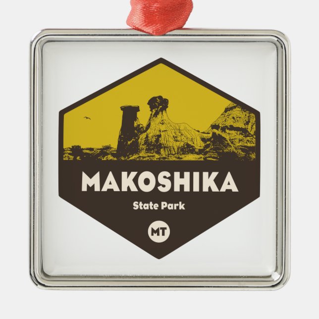 Makoshika State Park, Montana Metal Ornament (Front)