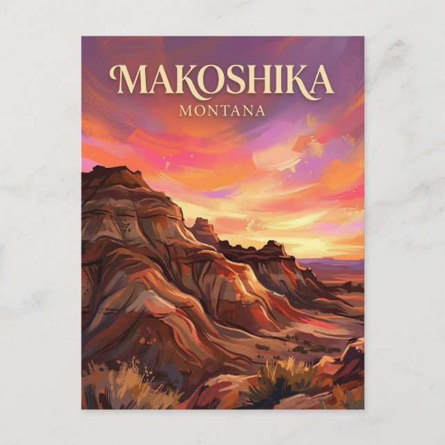 Makoshika State Park Montana Postcard (Front)