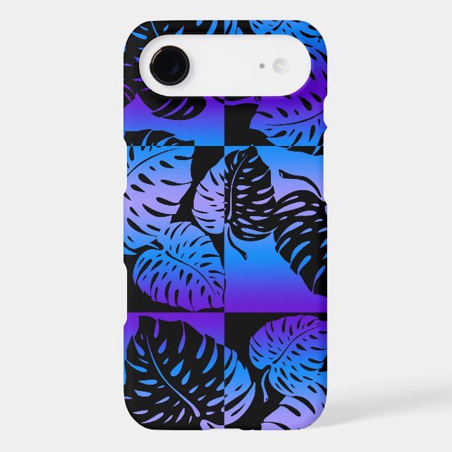 Makua Monstera Hawaiian Striped Blend Case-Mate iPhone Case (Back)