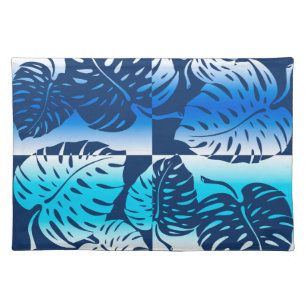 Makua Monstera Hawaiian Striped Blend Placemats