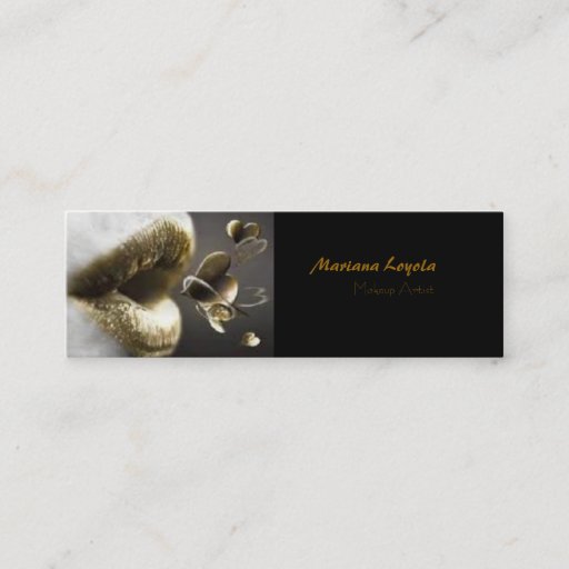 Customizable Makup Artist Business Card Template