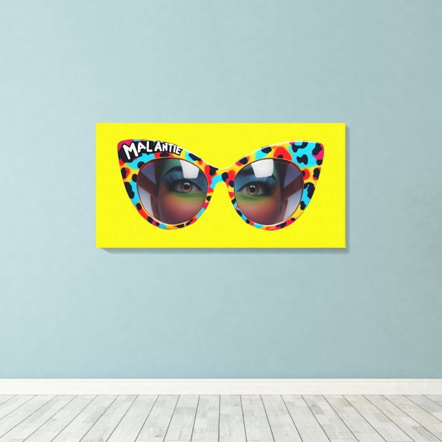 MAL ANTIE / Crazy Aunt Afrikaans humor Canvas Print (Insitu(Wood Floor))