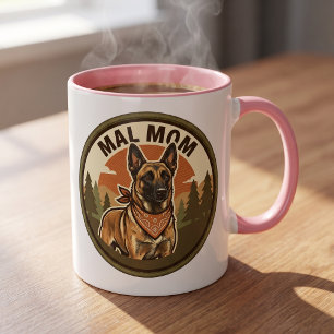 Mal Mom Coffee Mug Belgian Malinois Mom Maligator