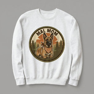 Mal Mom Crewneck Belgian Malinois Dog Mom Gift Sweatshirt