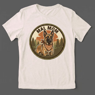 Mal Mom Tri-blend Tee Belgian Malinois Maligator