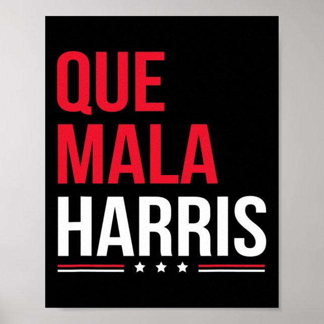 Mala Harris Anti Kamala Harris Joe Biden Border Pr Poster (Front)