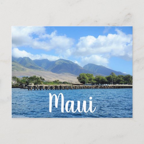 Mala Wharf in Lahaina Maui Postcard