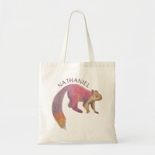 Malabar Giant Squirrel Illustration Personalized Tote Bag