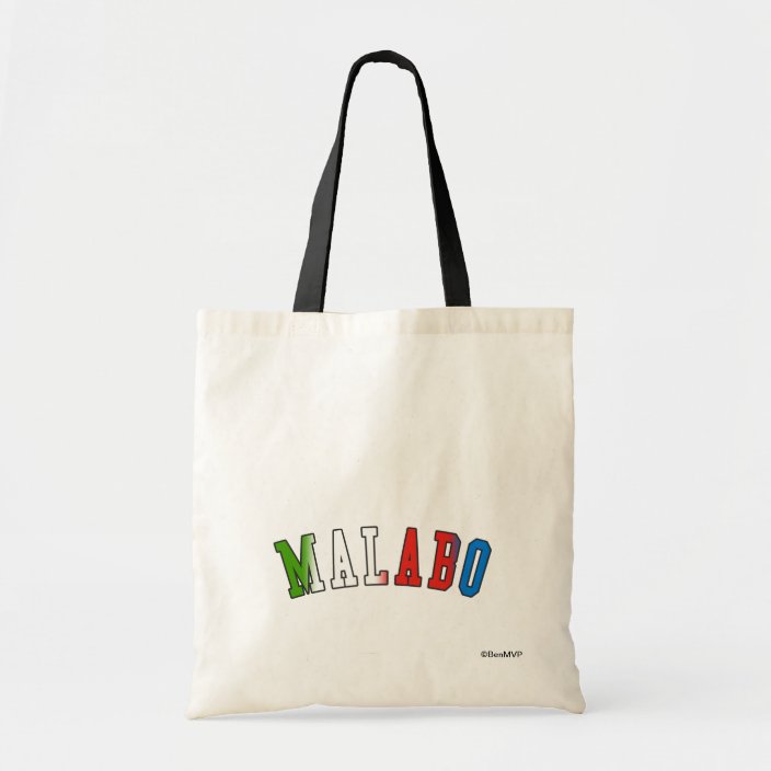 Malabo in Equatorial Guinea National Flag Colors Canvas Bag