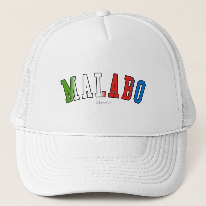 Malabo in Equatorial Guinea National Flag Colors Trucker Hat