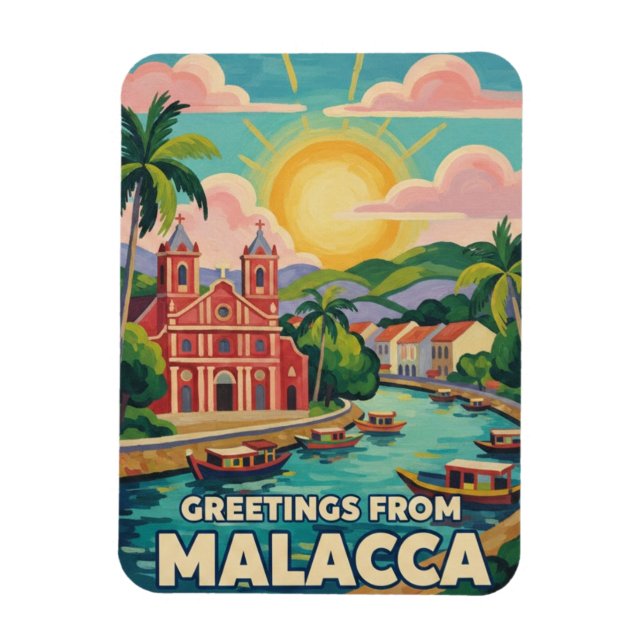 Malacca  Malaysia Magnet (Vertical)