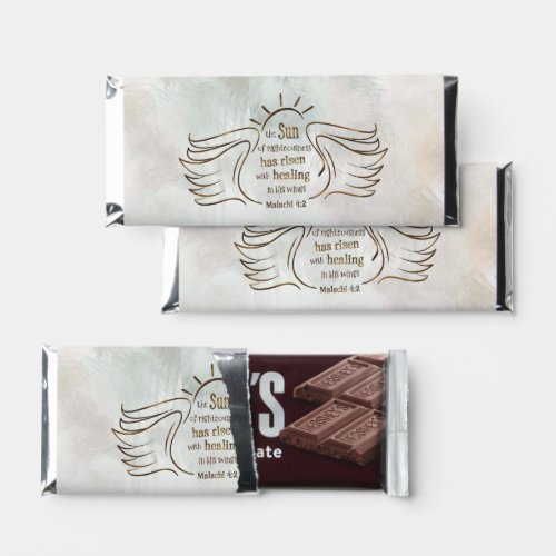 Malachi 42 Easter Bible Verse Personalized Hershey Bar Favors