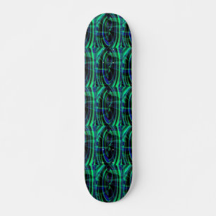 Malachite Azurite Swirl Skateboard Deck