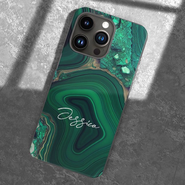 Malachite Cu6CO3(OH)2 Case-Mate iPhone Case (Creator Uploaded)