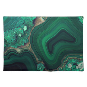 Malachite Cu6CO3(OH)2 Cloth Placemat