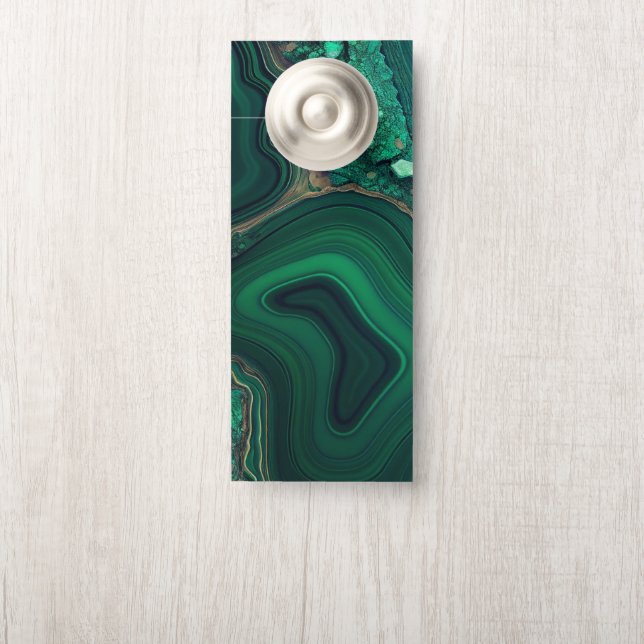 Malachite Cu6CO3(OH)2 Door Hanger (On Knob)