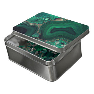 Malachite Cu6CO3(OH)2 Jigsaw Puzzle