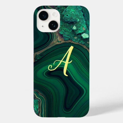 Malachite Cu6CO3OH2 Monogram Case_Mate iPhone 14 Case