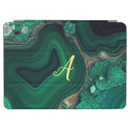 Malachite Cu6CO3(OH)2 Monogram iPad Air Cover