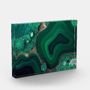 Malachite Cu6CO3(OH)2 Photo Block