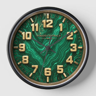 Malachite Decorative wall Clock